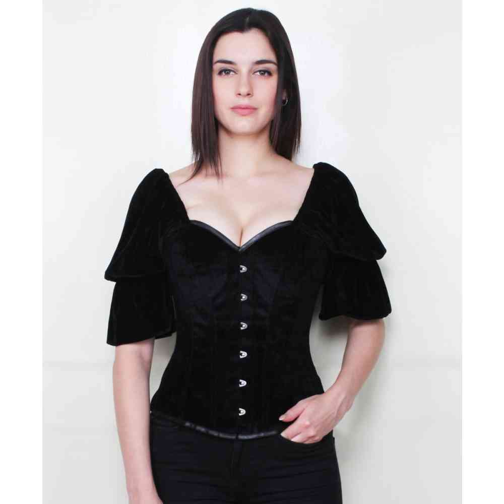 Attitude Corsets - Felerian survêtement corset - Noir